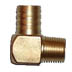 Brass 1/2" NPT Male to 3/4" Barbed 90 Elbow
