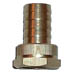 Brass 3/4" NPS Female to 3/4" Barbed Straight Swivel