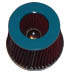 Dual-Cone Air Filter - blue, 2.5" inlet