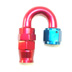 Stainless Steel Line 180� Adaptor, -6 AN Red/Blue