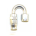 Stainless Steel Line 180� Adaptor, -6 AN Silver