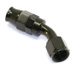 Stainless Steel Line 45� Adaptor, -6 AN Black