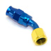 Stainless Steel Line 45� Adaptor, -6 AN Gold/Blue