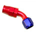 Stainless Steel Line 45� Adaptor, -6 AN Red/Blue