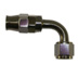 Stainless Steel Line 90� Adaptor, -6 AN Black