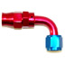 Stainless Steel Line 90� Adaptor, -6 AN Red/Blue