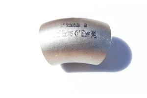 Exhaust Manifold/Header 304 SS Pipe: Sch. 10, 1" NPS, 45Long