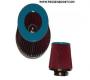 Dual-Cone Air Filter - blue, 2.5" inlet