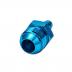 AN to Barbed Fitting Adaptor, -8 AN to 10mm Blue