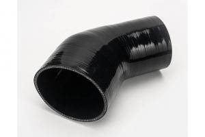 Silicone Reducer, 45� bend - 3.0" to 2.0" - Black