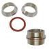 2.25" Aluminum V-Band Clamp Rings (Set of 2)