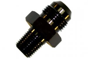 AN to NPT Adaptor, -10 AN to 3/8" NPT Black