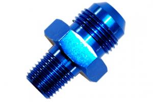 AN to NPT Adaptor, -8 AN to 3/8'' NPT Blue