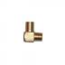 Brass 1/2" NPT Male to 3/4" Barbed 90 Elbow