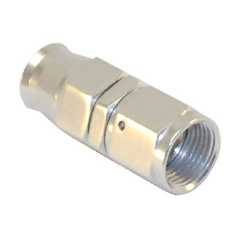 Stainless Steel Line Straight Adaptor, -4 AN Silver